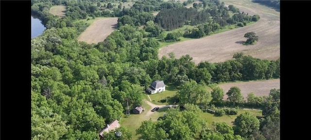 N3598 Nichols Rd, Black River Falls, WI 54615 - aerial view of property's location with a heavily wooded area