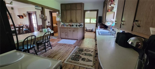 N3598 Nichols Rd, Black River Falls, WI 54615 - kitchen with plenty of natural light, light countertops, and light wood-style flooring