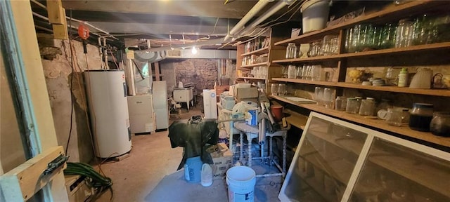 N3598 Nichols Rd, Black River Falls, WI 54615 - storage with water heater and a sink
