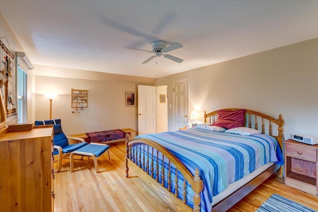 818 Ottawa Trl, Madison, WI 53711 - bedroom featuring wood finished floors and ceiling fan