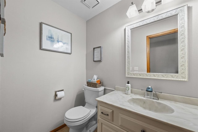 1341 Fieldstone Ct, Neenah, WI 54956 - half bathroom with toilet and vanity