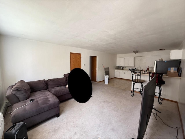 2338 Allied Dr Unit 4, Madison, WI 53711 - living room featuring light colored carpet and baseboards