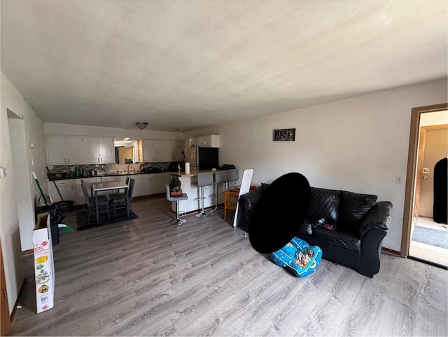 2342 Allied Dr Unit 1, Madison, WI 53711 - living area with wood finished floors and a textured ceiling