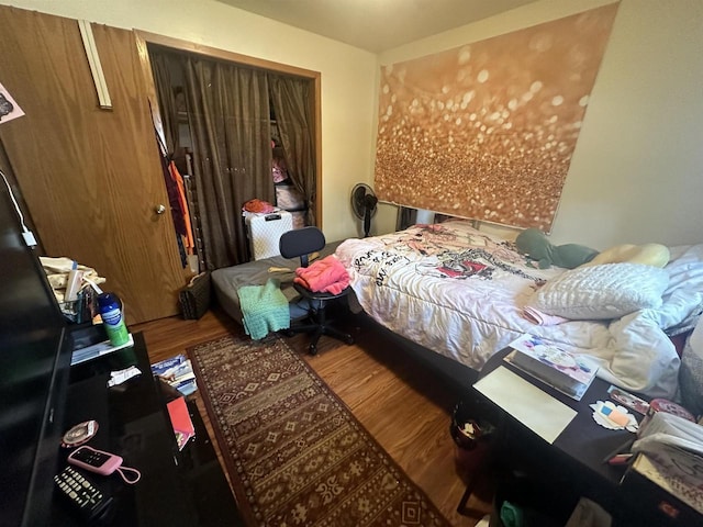 2342 Allied Dr Unit 2, Madison, WI 53711 - bedroom with wood finished floors and a closet