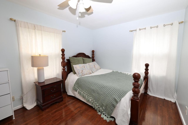 3315 E Allerton Ave, Cudahy, WI 53110 - bedroom featuring hardwood / wood-style floors and ceiling fan