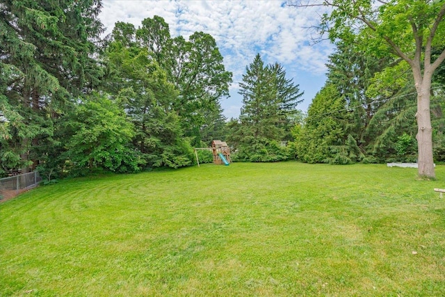 5043 Marathon Dr, Madison, WI 53705 - view of yard with a playground