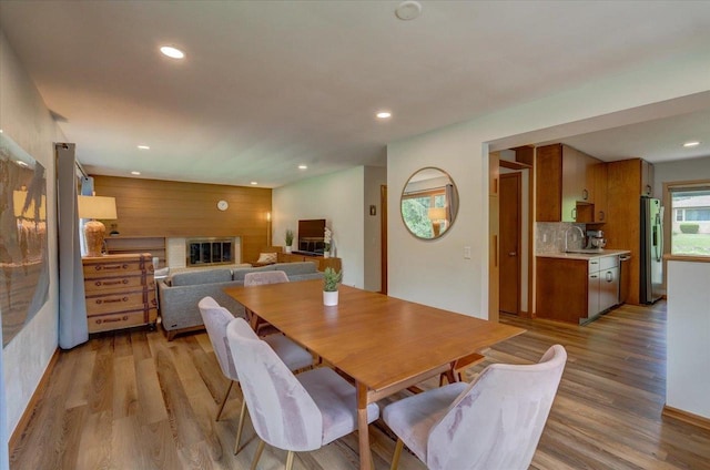 5043 Marathon Dr, Madison, WI 53705 - dining area with light wood-type flooring and recessed lighting