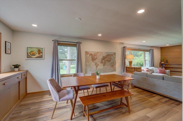 5043 Marathon Dr, Madison, WI 53705 - dining space featuring light wood-style flooring and recessed lighting