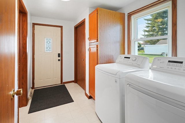 324 E Market St, Burlington, WI 53105 - washroom with washer and clothes dryer and cabinet space