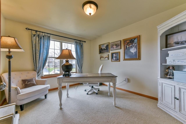 431 Thurow Dr, Oconomowoc, WI 53066 - office featuring carpet floors and baseboards