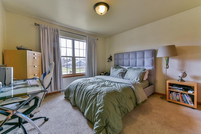 431 Thurow Dr, Oconomowoc, WI 53066 - bedroom featuring light carpet and a desk