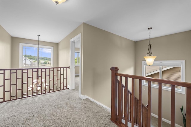 7131 Caneel Trl, Middleton, WI 53562 - hallway featuring carpet floors and an upstairs landing