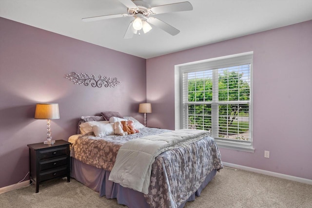 3259 Emmertsen Rd, Racine, WI 53406 - bedroom featuring carpet floors and ceiling fan