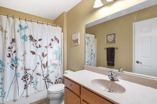 3259 Emmertsen Rd, Racine, WI 53406 - bathroom with vanity, tile patterned floors, and shower / bath combination with curtain