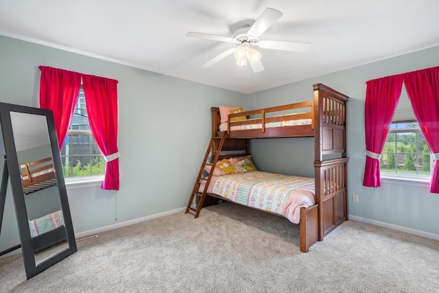 3259 Emmertsen Rd, Racine, WI 53406 - bedroom featuring carpet floors and a ceiling fan