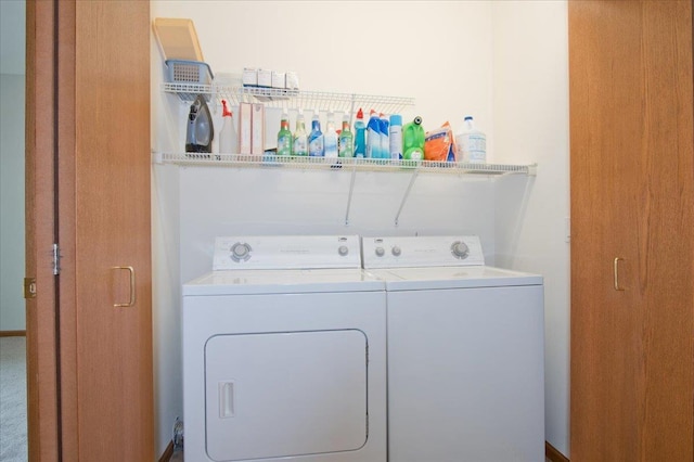 6701 Fairhaven Rd Unit 202, Madison, WI 53719 - laundry room with independent washer and dryer