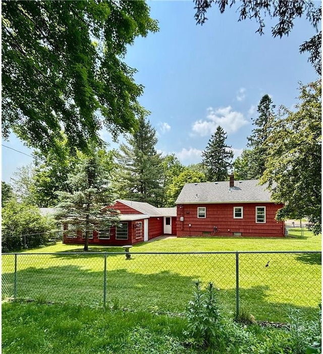 306 Pleasant Ave, Frederic, WI 54837 - view of fenced yard