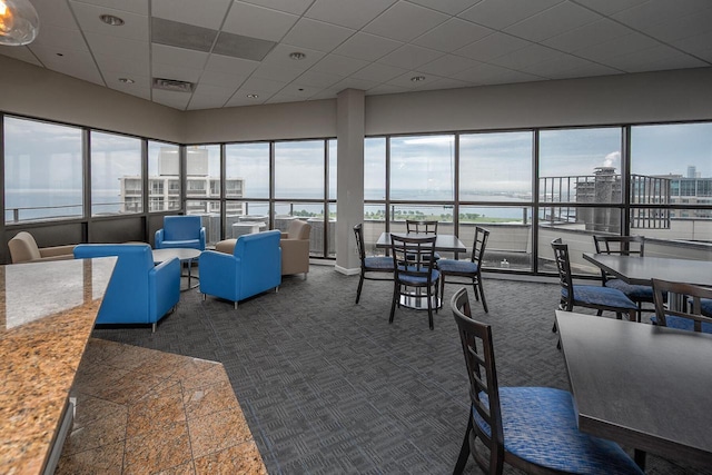 1633 N Prospect Ave Unit 18F, Milwaukee, WI 53202 - community lobby with a paneled ceiling