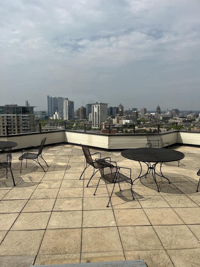 1633 N Prospect Ave Unit 18F, Milwaukee, WI 53202 - view of patio / terrace featuring a skyline view
