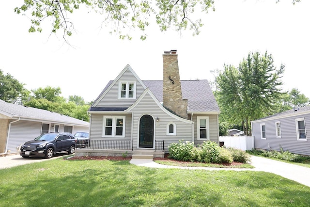 1522 S Sunny Slope Rd, New Berlin, WI 53151 - view of front of house featuring a chimney