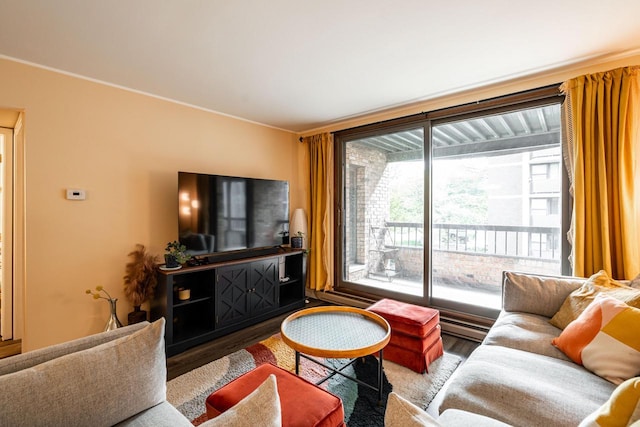 1906 E Shorewood Blvd Unit 250, Shorewood, WI 53211 - living room with wood finished floors