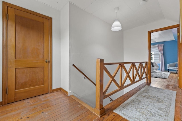 10836 W Fiebrantz Ave, Wauwatosa, WI 53222 - entrance foyer with light wood-type flooring and baseboards
