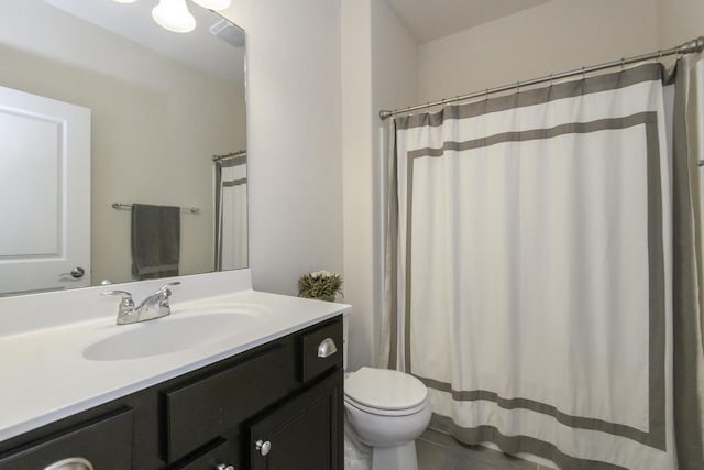 12907 78th Pl, Bristol, WI 53104 - bathroom featuring vanity, tile patterned flooring, and a shower with shower curtain
