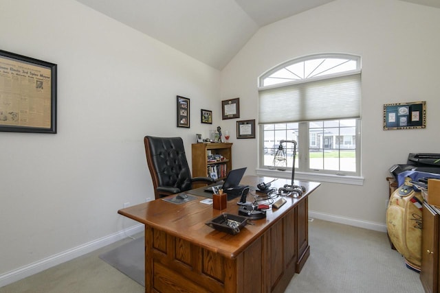 12907 78th Pl, Bristol, WI 53104 - office with lofted ceiling and light colored carpet