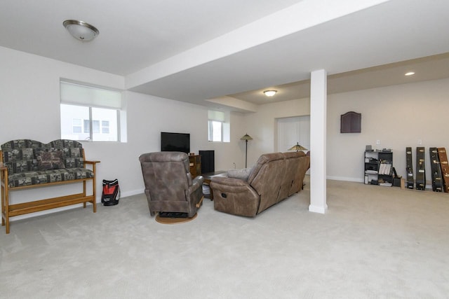 12907 78th Pl, Bristol, WI 53104 - living room with carpet