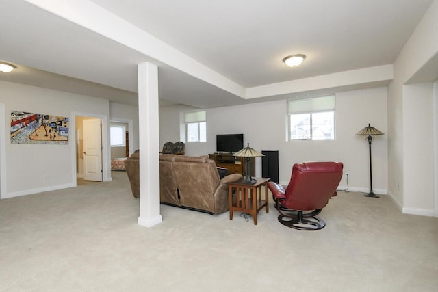 12907 78th Pl, Bristol, WI 53104 - living room with light colored carpet and baseboards