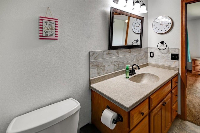 830 Violet Ln, Oregon, WI 53575 - half bathroom with vanity and toilet