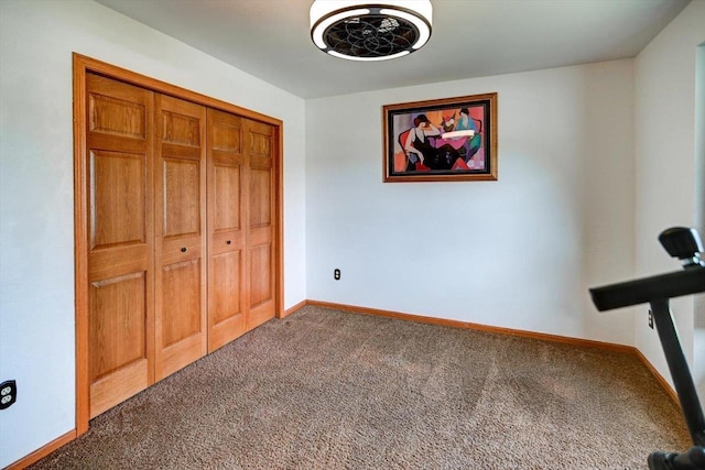 830 Violet Ln, Oregon, WI 53575 - unfurnished bedroom with carpet and a closet