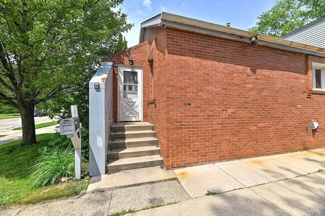 2517 Ashland Ave, Racine, WI 53403 - property entrance featuring brick siding
