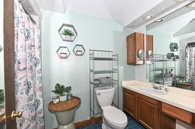 2517 Ashland Ave, Racine, WI 53403 - bathroom with tile patterned flooring and vanity