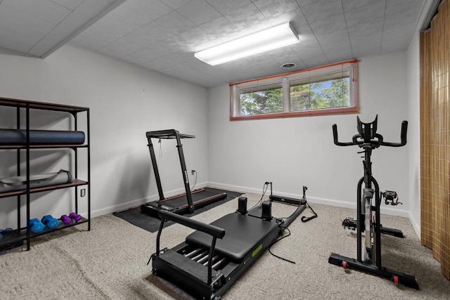 24 Hazelwood Dr, Stevens Point, WI 54481 - exercise area featuring carpet floors and baseboards