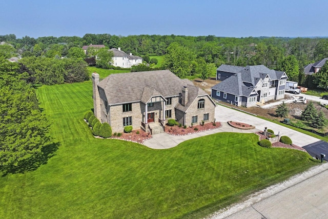 1434 43rd Ave, Kenosha, WI 53144 - aerial view of property and surrounding area with a forest