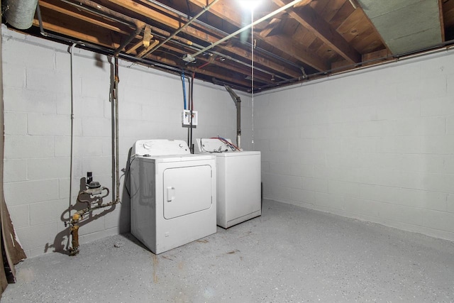 1933 Jay Eye See Ave, Racine, WI 53403 - unfinished basement with washer and dryer