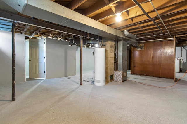 1933 Jay Eye See Ave, Racine, WI 53403 - unfinished basement with gas water heater