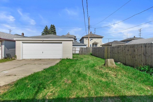 1933 Jay Eye See Ave, Racine, WI 53403 - view of yard with a detached garage and an outdoor structure