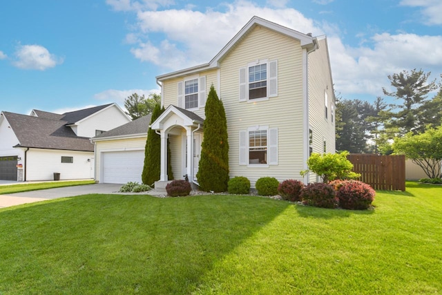 1557 Serena Ln, Burlington, WI 53105 - traditional-style home with driveway and an attached garage
