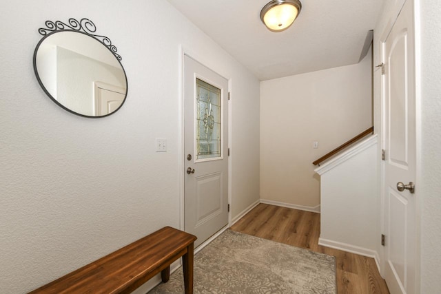 1557 Serena Ln, Burlington, WI 53105 - entryway featuring wood finished floors and baseboards