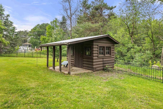 544 Maple Bluff Rd, Stevens Point, WI 54482 - view of outbuilding featuring a fenced backyard