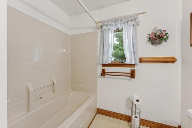 N3045 Lakeview Dr, Montello, WI 53949 - bathroom featuring tile patterned floors and bathing tub / shower combination