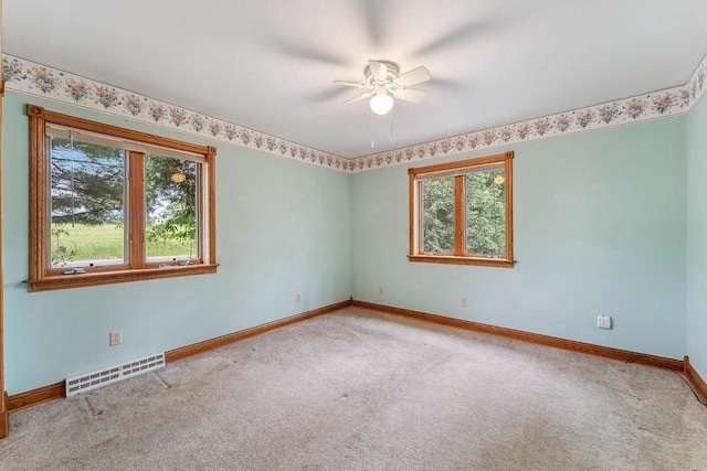 N3045 Lakeview Dr, Montello, WI 53949 - carpeted empty room featuring baseboards and ceiling fan