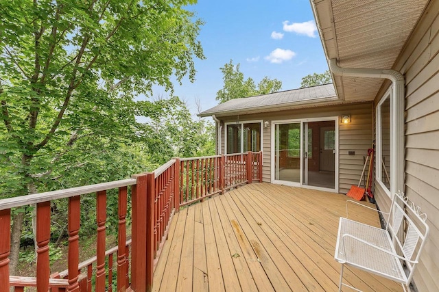 N3045 Lakeview Dr, Montello, WI 53949 - view of wooden deck