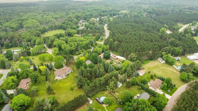535 Maple Bluff Rd, Stevens Point, WI 54482 - aerial view of property's location with a forest