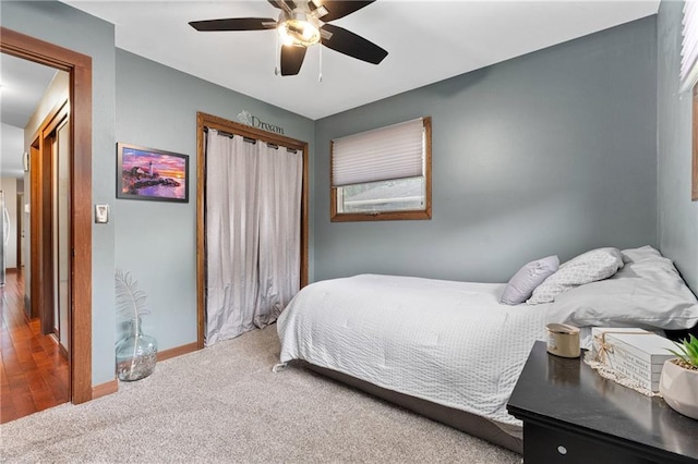 1516 Mitscher Ave, Eau Claire, WI 54701 - bedroom with a closet, carpet flooring, and a ceiling fan