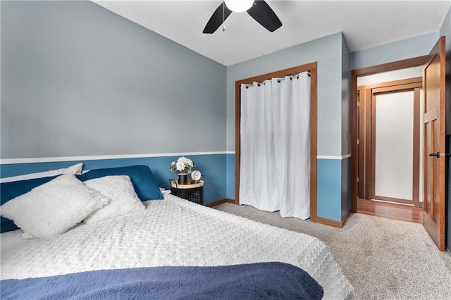 1516 Mitscher Ave, Eau Claire, WI 54701 - carpeted bedroom featuring baseboards and ceiling fan