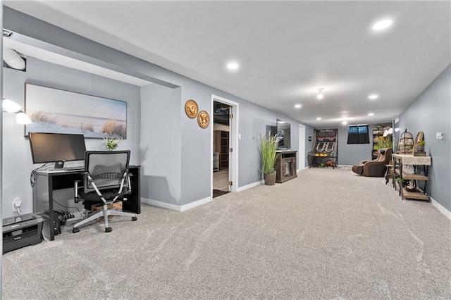 1516 Mitscher Ave, Eau Claire, WI 54701 - carpeted office featuring recessed lighting and baseboards