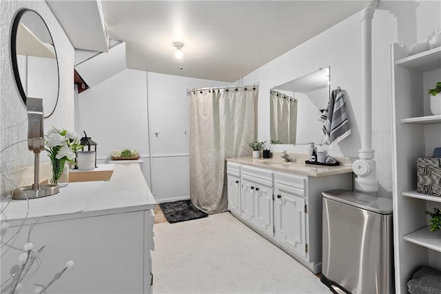1516 Mitscher Ave, Eau Claire, WI 54701 - full bath with two vanities and a shower with curtain